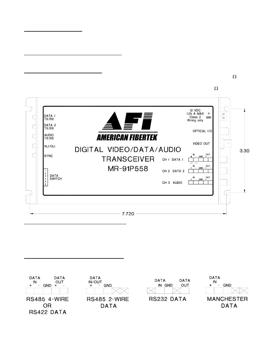 American Fibertek MR-91P558 User Manual | Page 4 / 8