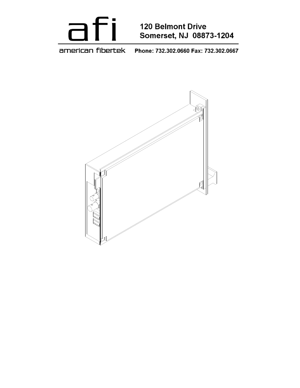 American Fibertek RR-915C-SL User Manual | 8 pages