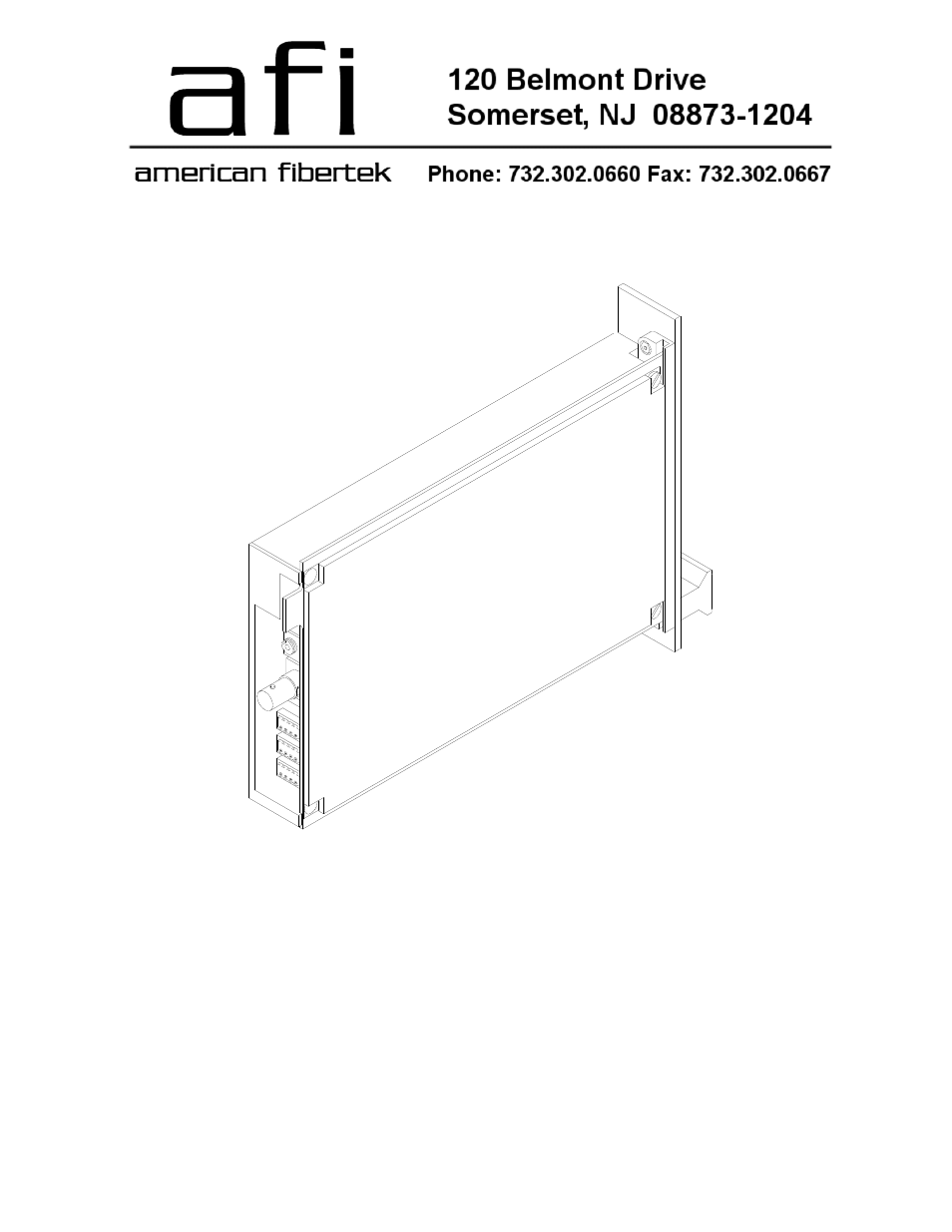 American Fibertek RR-913C-SL User Manual | 8 pages