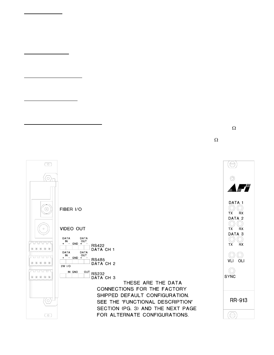 American Fibertek RR-913 User Manual | Page 4 / 8