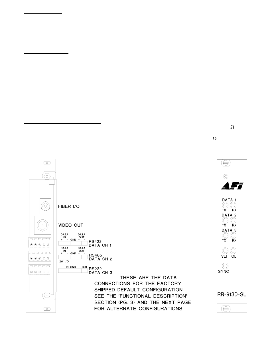 American Fibertek RR-913D-SL User Manual | Page 4 / 8