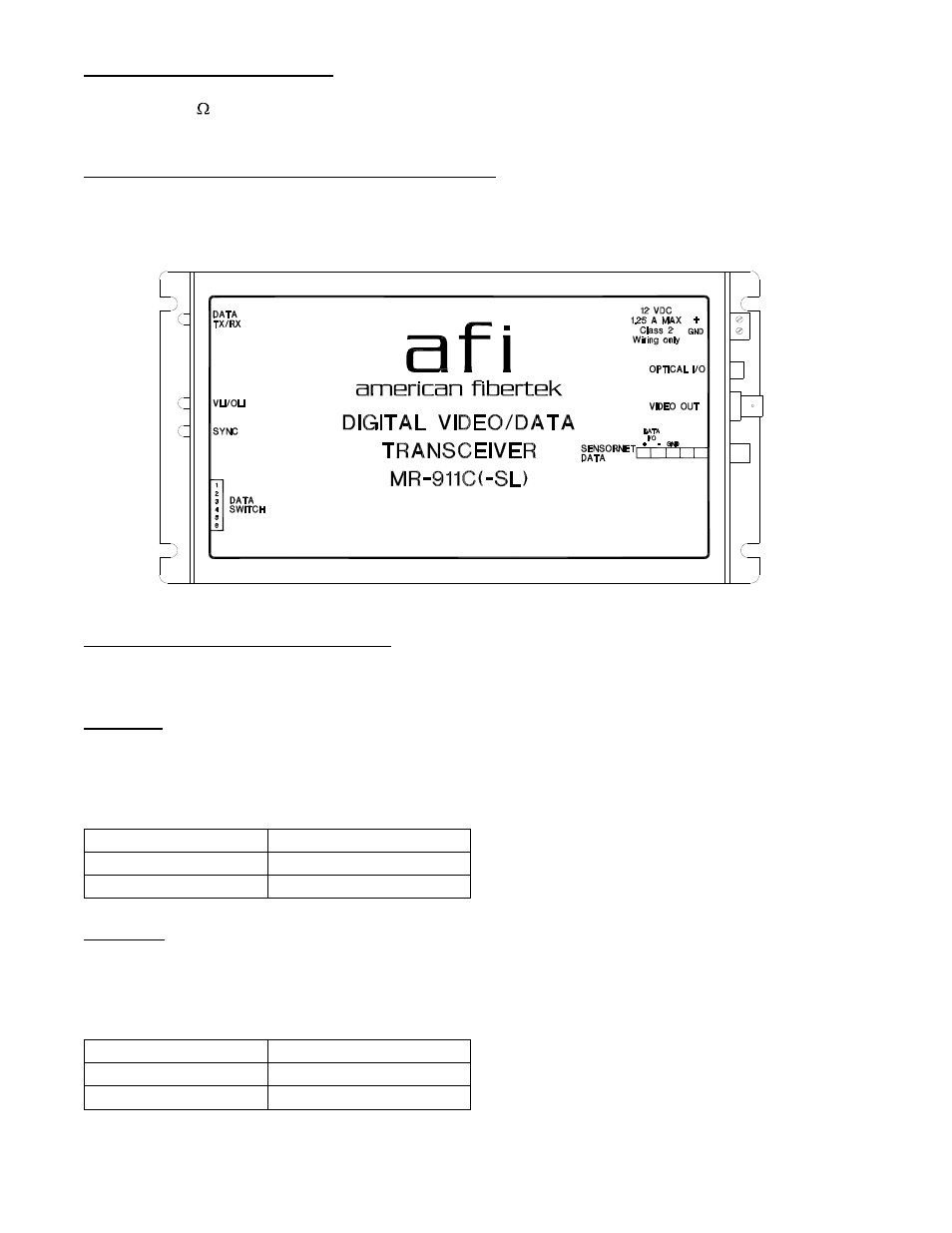 American Fibertek MR-911C-SL User Manual | Page 4 / 6