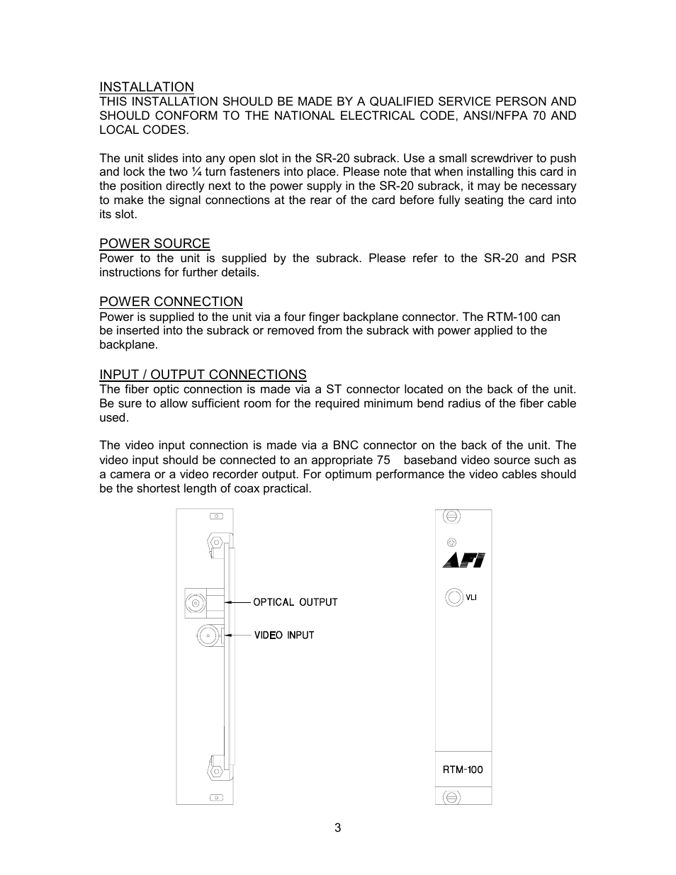 American Fibertek RTM-100 User Manual | Page 3 / 4