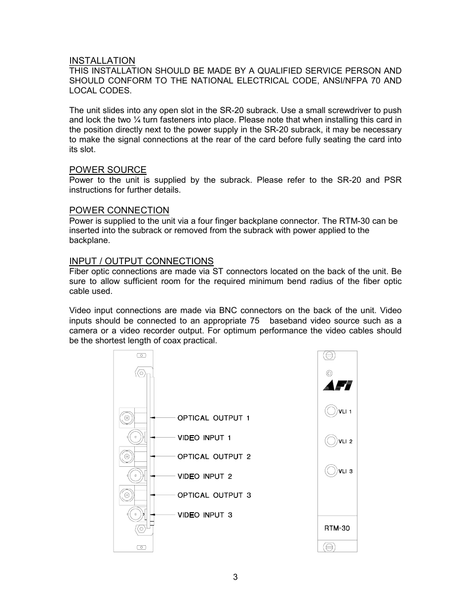 American Fibertek RTM-30 User Manual | Page 3 / 4