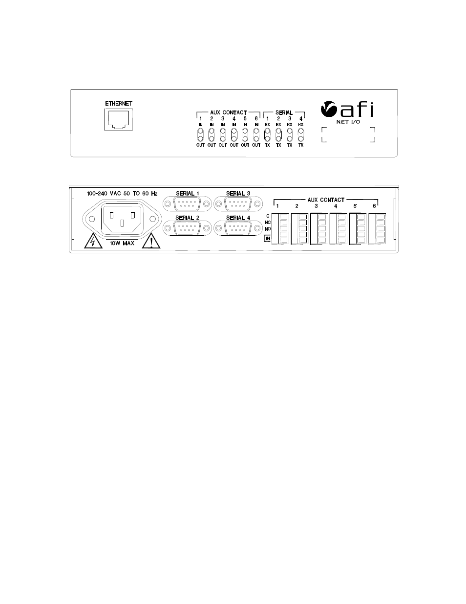 Af i | American Fibertek Net I/O N-664 User Manual | Page 8 / 44