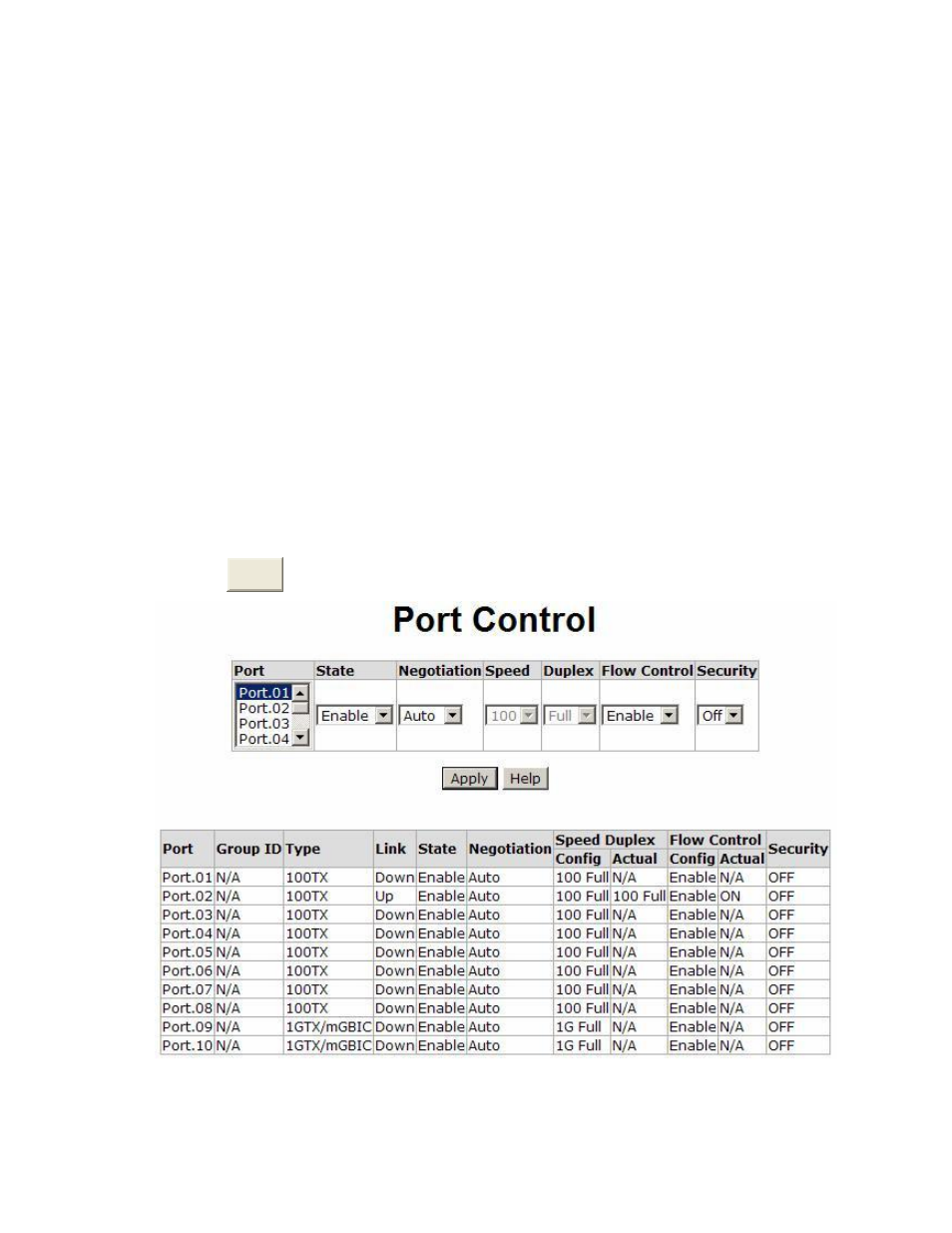 Port control | American Fibertek SM10p-PoE User Manual | Page 71 / 118