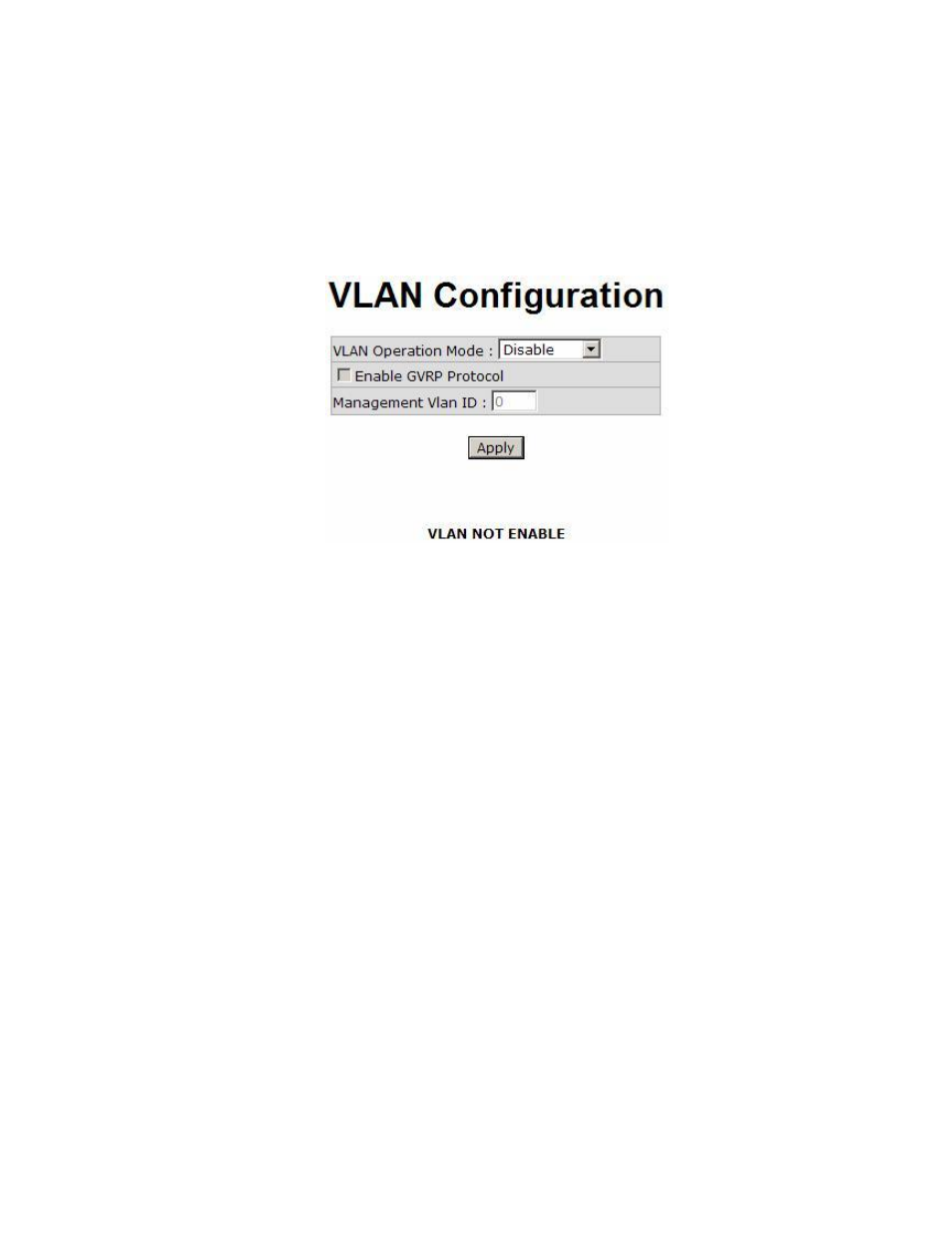 Vlan configuration - port-based vlan | American Fibertek SM10p-PoE User Manual | Page 78 / 118