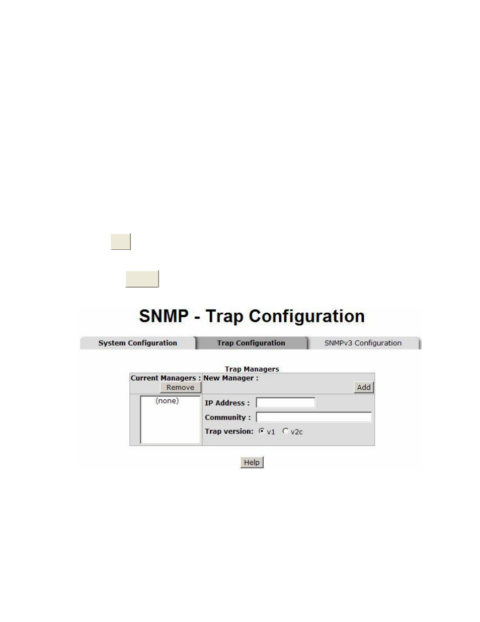 Trap configuration, Snmpv3 configuration | American Fibertek SM10p-PoE User Manual | Page 89 / 118