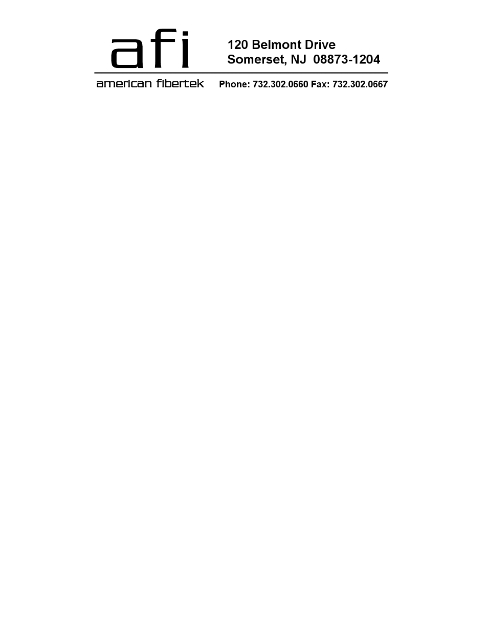 American Fibertek MX4-1000TX User Manual | 4 pages