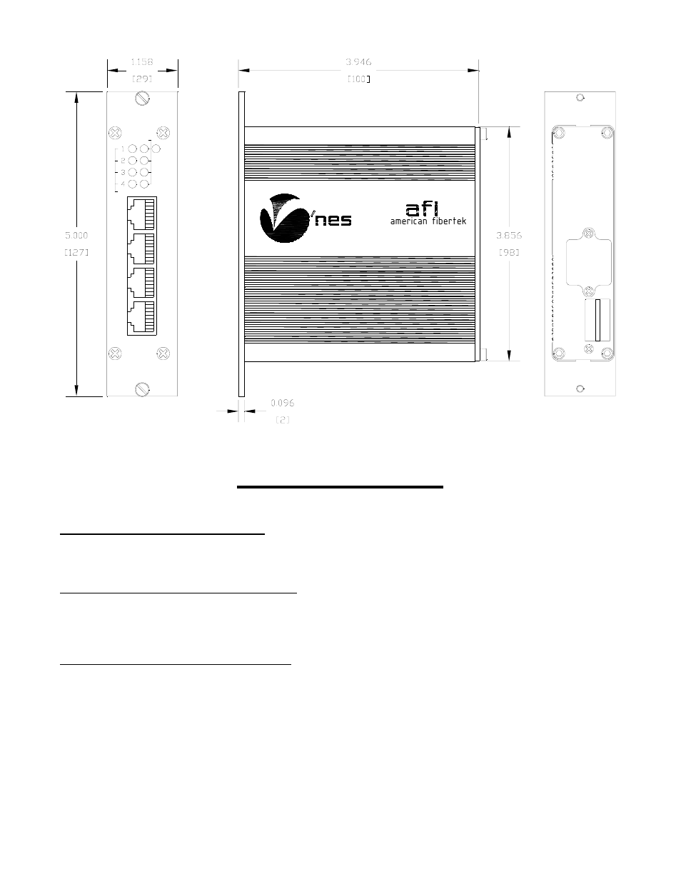 American Fibertek MXR4-1000TX User Manual | Page 3 / 4