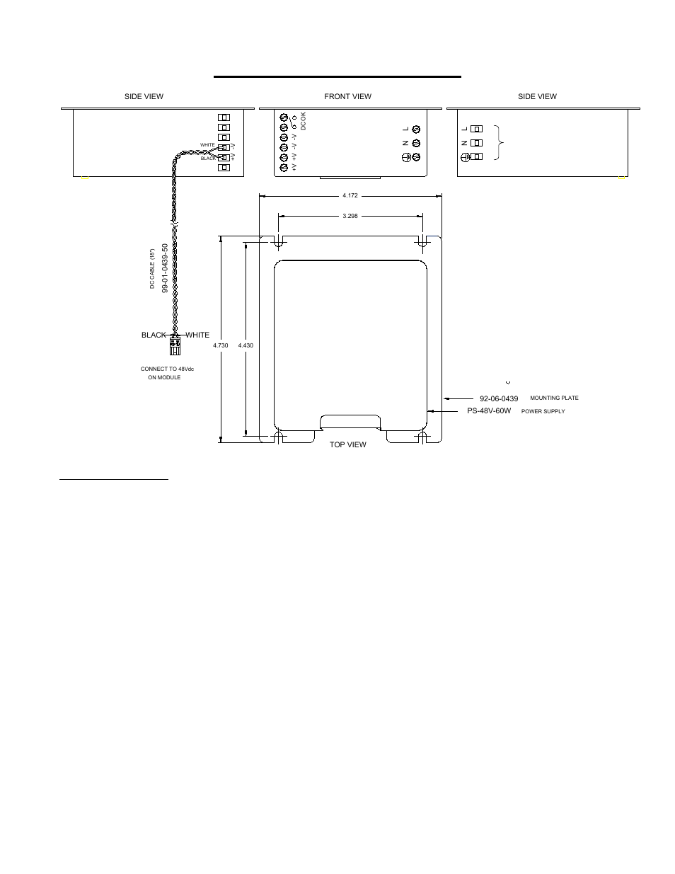 Poe power supply assembly, Ac wiring options | American Fibertek 48 PoE Series User Manual | Page 6 / 7