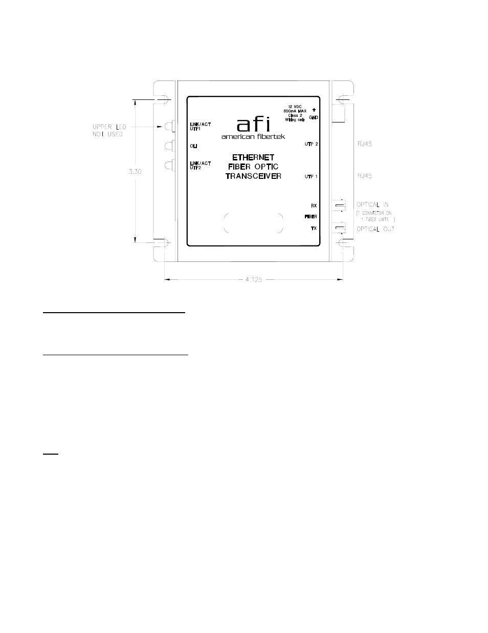 American Fibertek 46 Series User Manual | Page 3 / 5