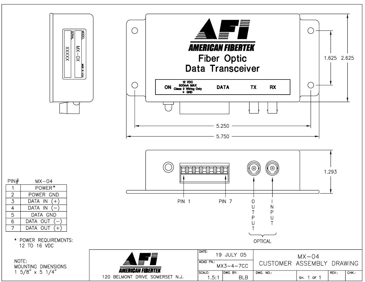 American Fibertek RS422 User Manual | Page 5 / 6