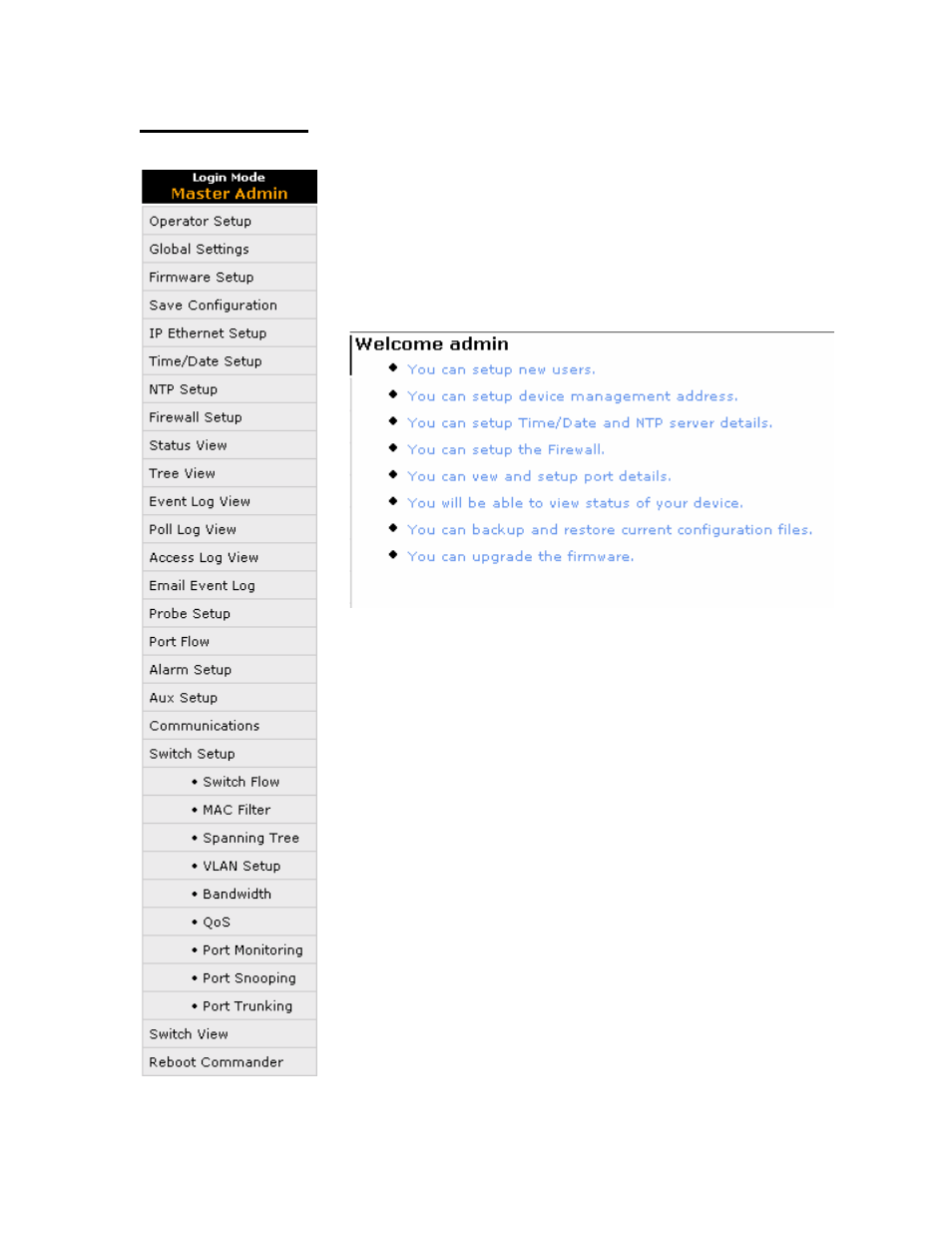 25 master admin menu | American Fibertek Commander C10e/C10e-I/C10p/C10p-I User Manual | Page 25 / 111