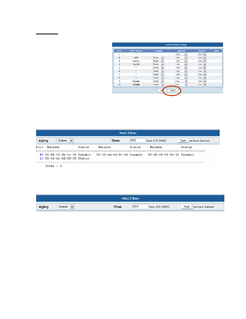 86 mac filter | American Fibertek Commander C10e/C10e-I/C10p/C10p-I User Manual | Page 86 / 111
