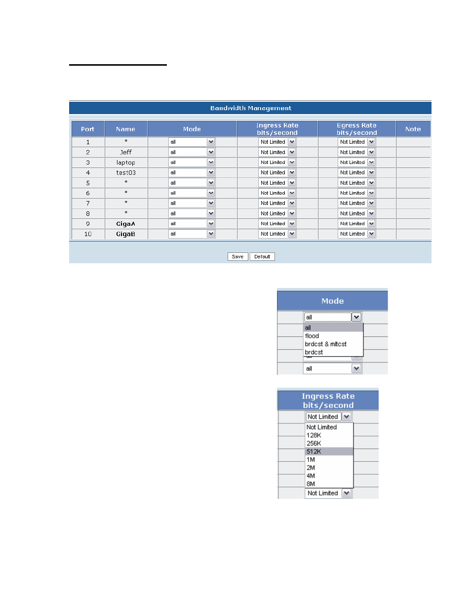 91 bandwidth management | American Fibertek Commander C10e/C10e-I/C10p/C10p-I User Manual | Page 91 / 111