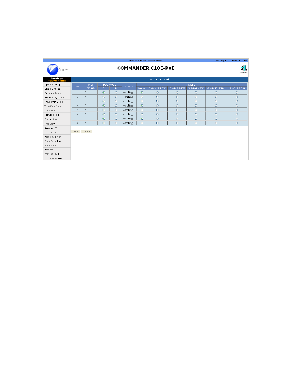 American Fibertek Commander C10e-PoE/C10p-PoE User Manual | Page 78 / 112