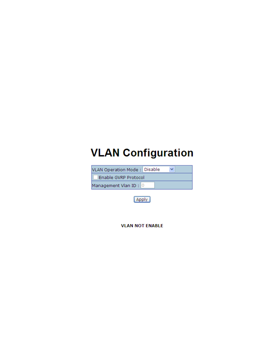 Vlan configuration | American Fibertek SM9p User Manual | Page 146 / 183