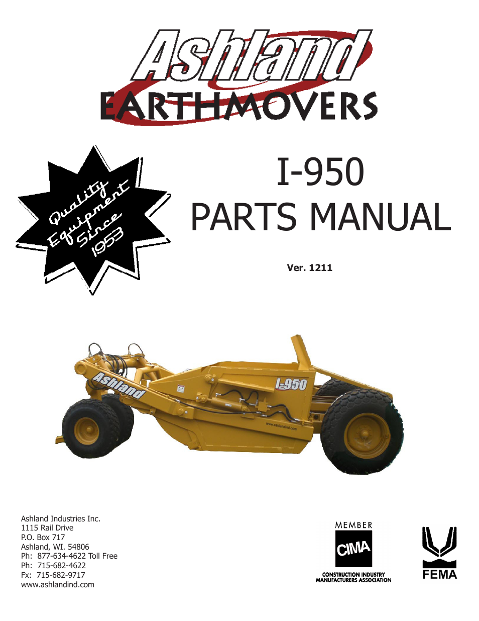 Ashland I-950 ver 1211 User Manual | 38 pages