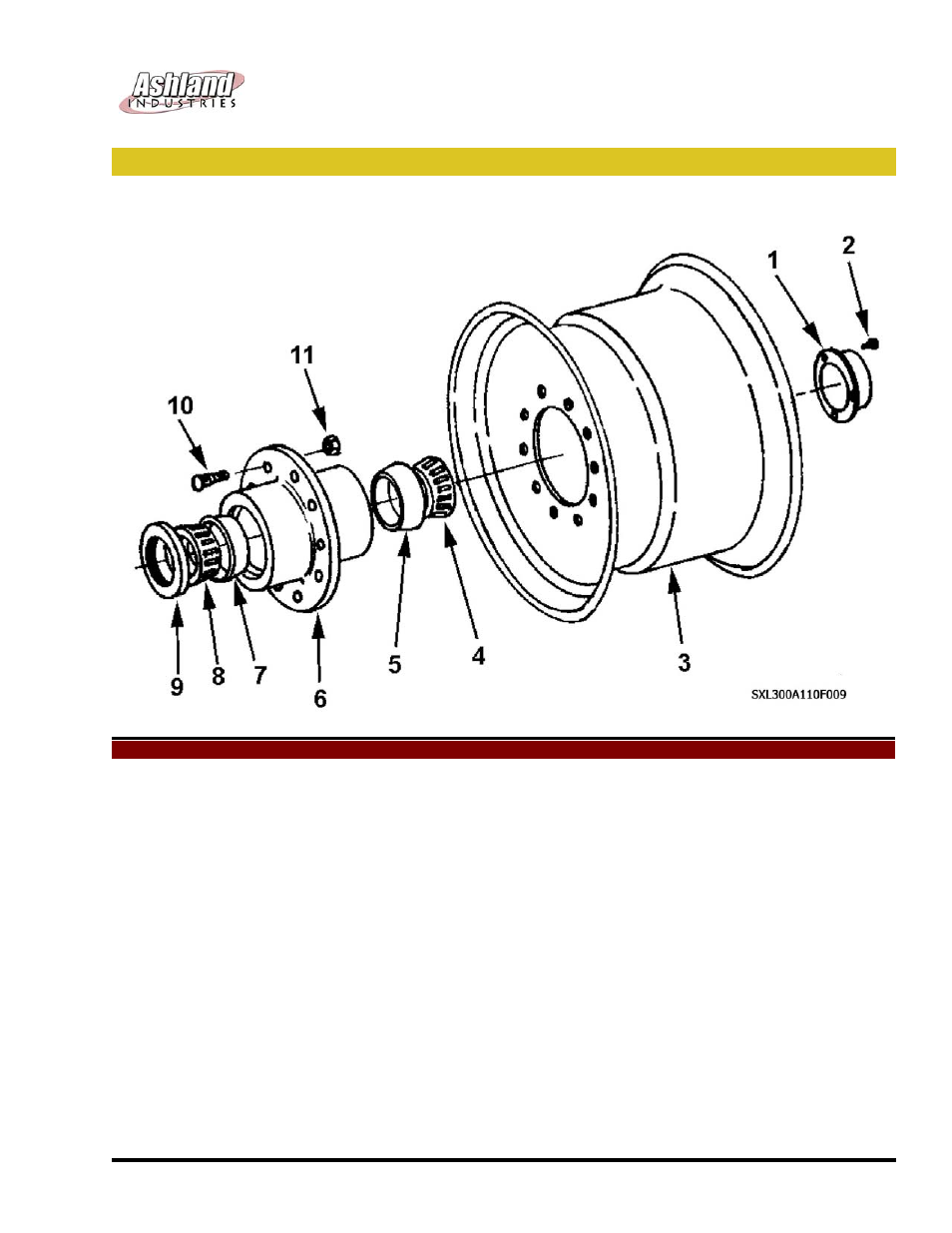 Ashland scrapers assembly - wheel front (110) | Ashland I-110XL2 ver 1111 User Manual | Page 14 / 34