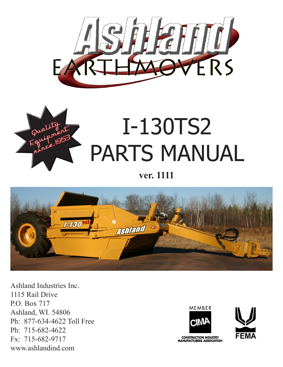 Ashland I-130TS2 ver 1111 User Manual | 36 pages