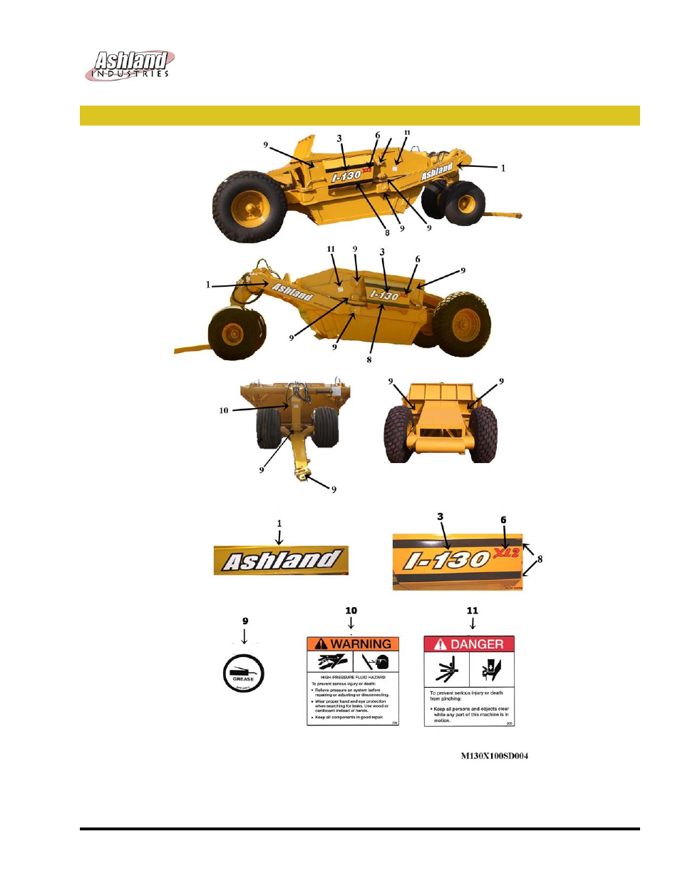 Ashland scrapers decals illustration (i-130xl2) | Ashland I-130XL2 ver 611 User Manual | Page 30 / 40
