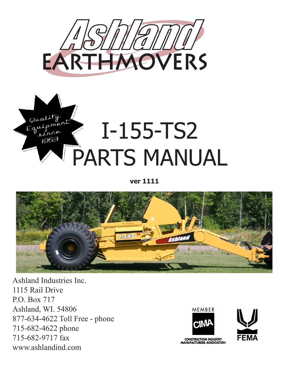 Ashland I-155-TS2 ver 1111 User Manual | 38 pages