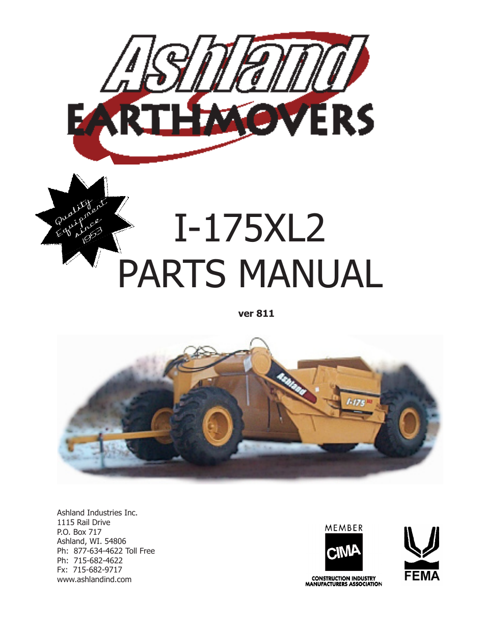 Ashland I-175XL2 ver 811 User Manual | 34 pages