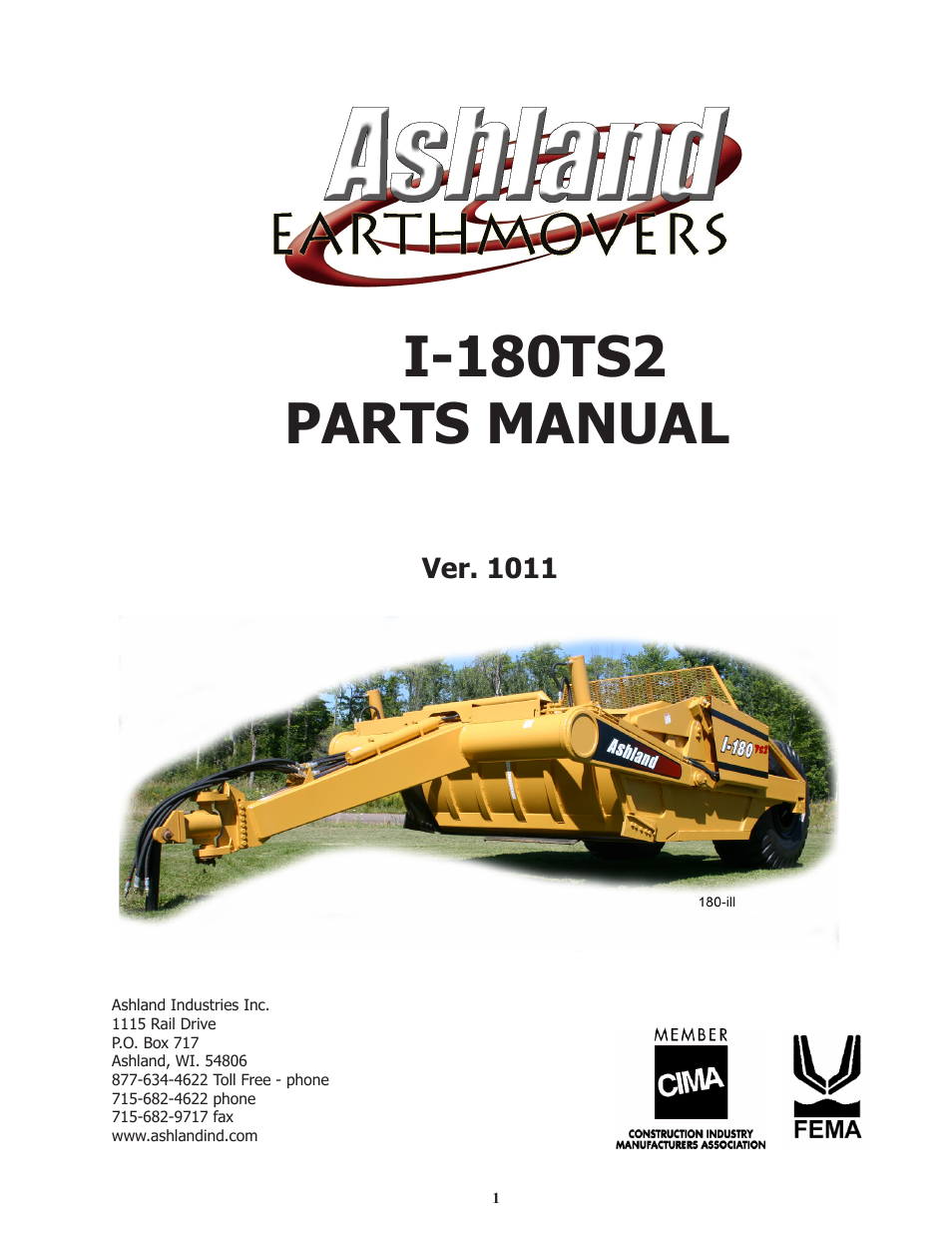 Ashland I-180TS2 ver 1011 User Manual | 46 pages