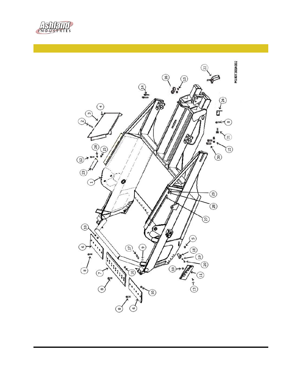 Ashland scrapers bowl & frame assembly i-180ts2 | Ashland I-180TS2 ver 1011 User Manual | Page 14 / 46