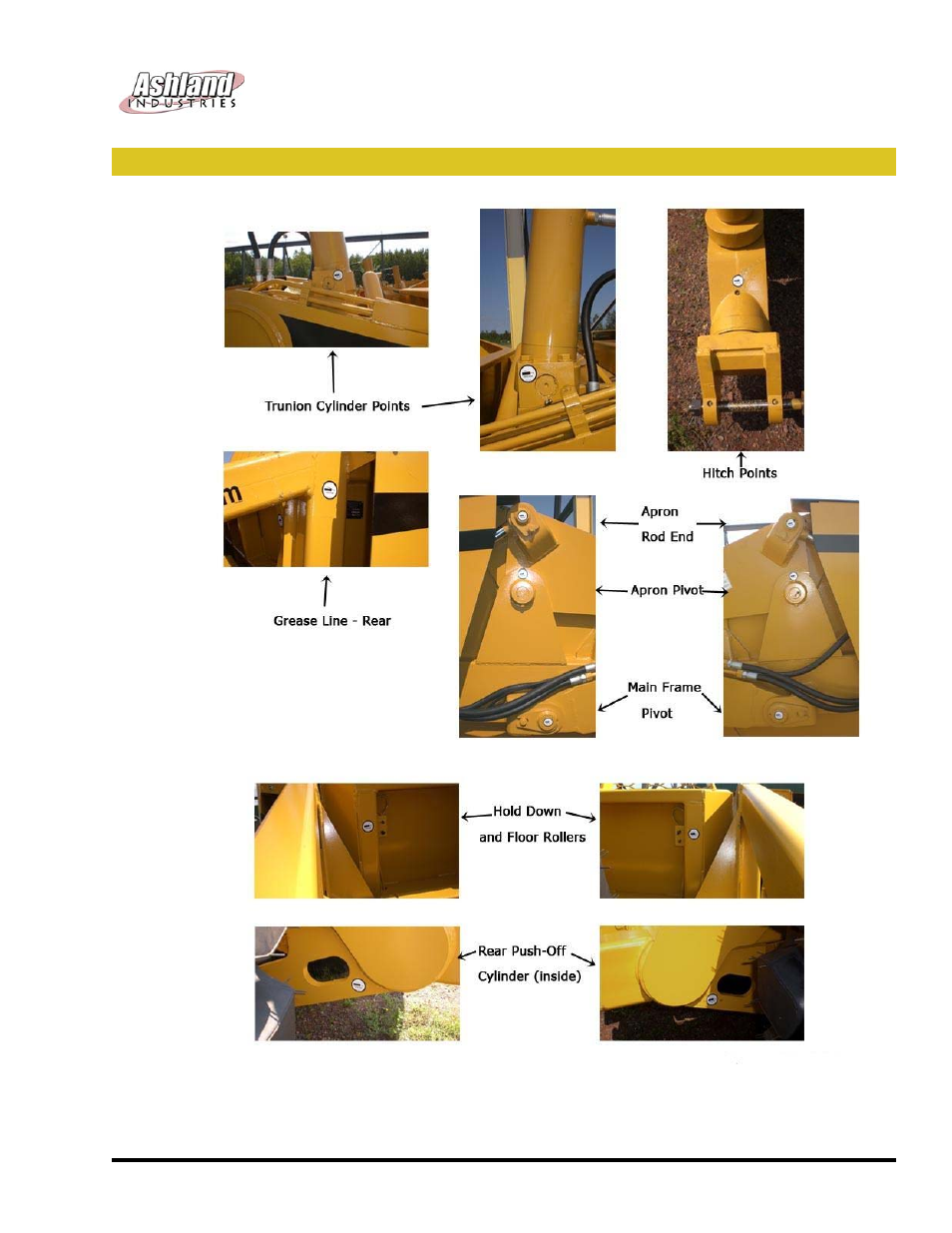 Ashland scrapers grease locations 180ts2 | Ashland I-180TS2 ver 1011 User Manual | Page 36 / 46