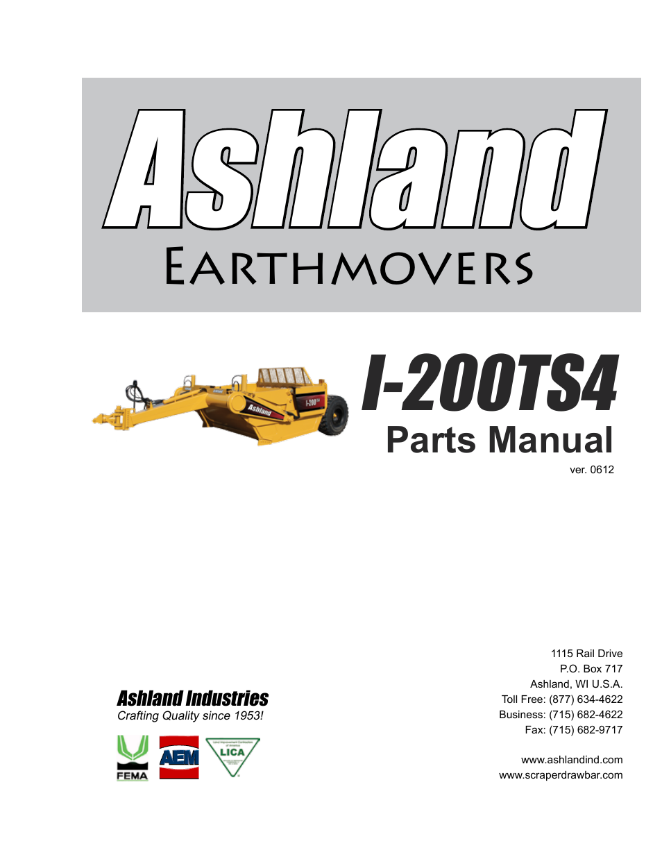 Ashland I-200TS4 ver 0612 User Manual | 32 pages