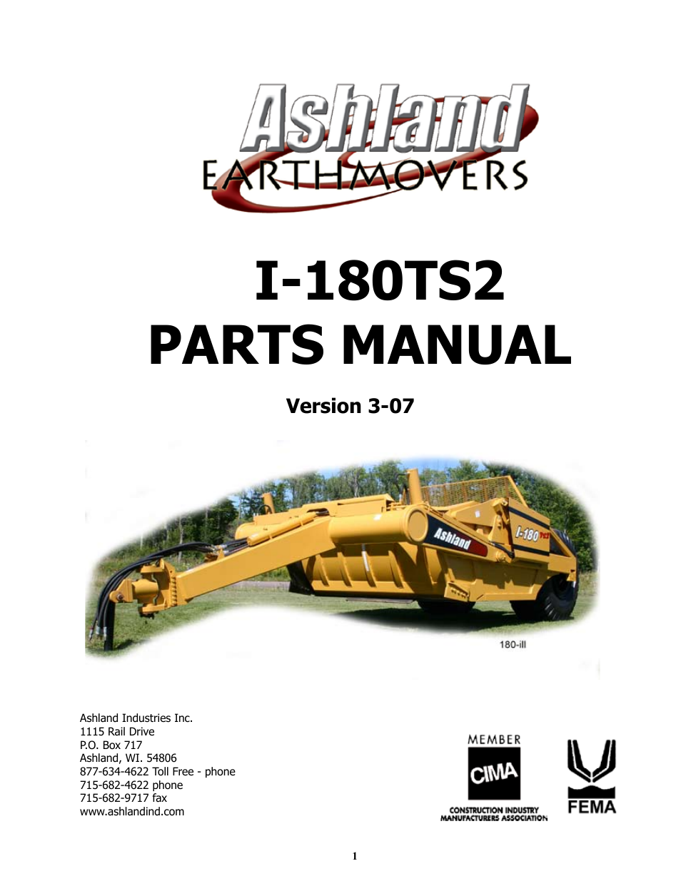 Ashland I-180TS2 User Manual | 33 pages