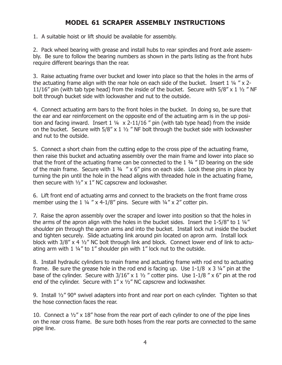Ashland 61S User Manual | Page 4 / 13