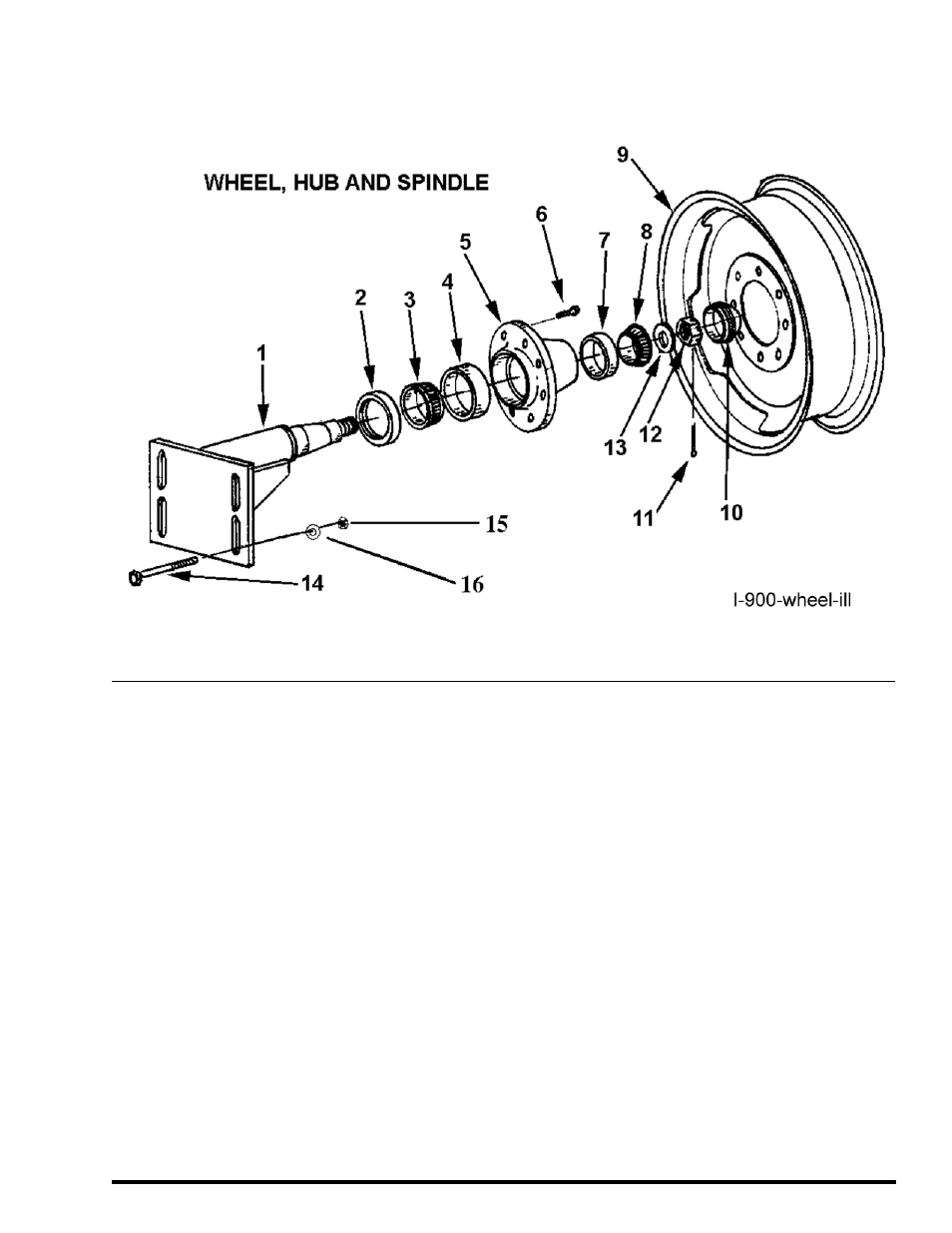 I-900 rear wheel & hub assembly | Ashland I-900 Ver10-2008 User Manual | Page 13 / 24