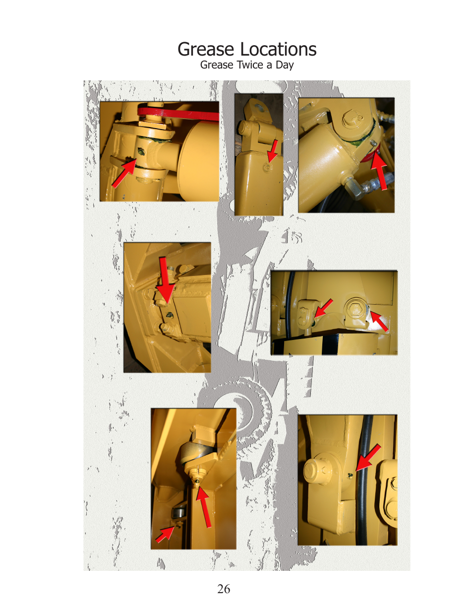 Grease locations | Ashland I-110XL2 User Manual | Page 26 / 33