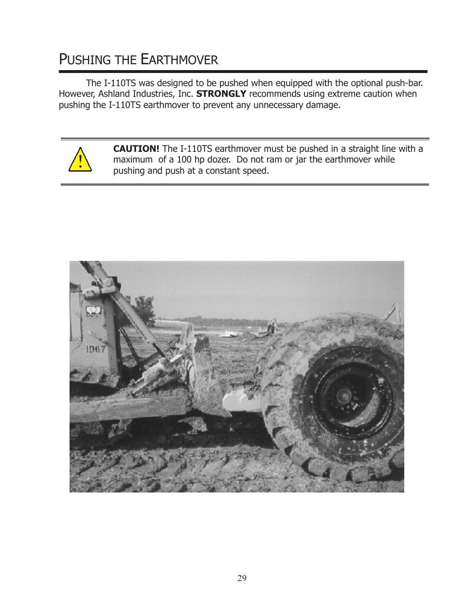 Ushing the, Arthmover | Ashland I-110TS User Manual | Page 29 / 32