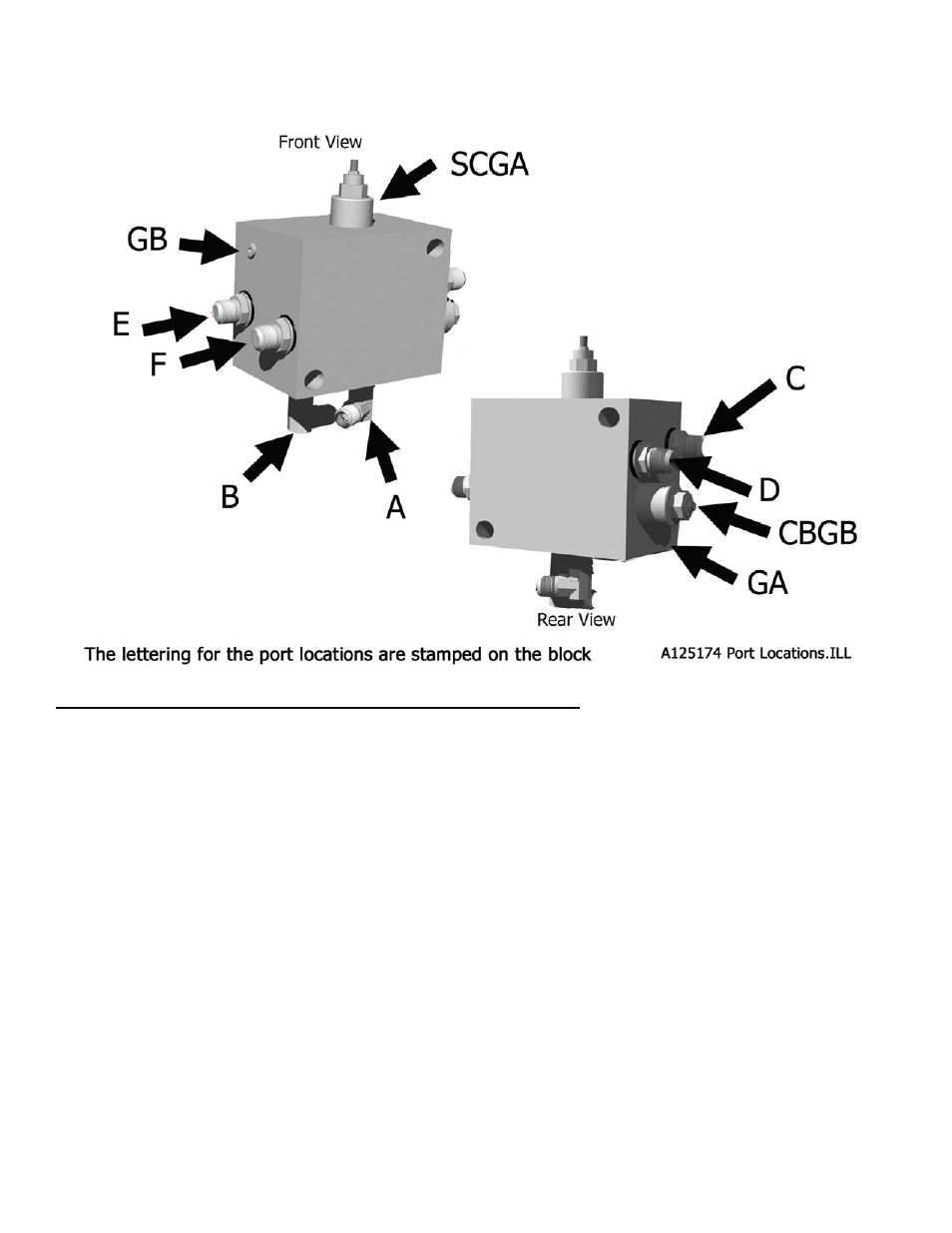 I-110 ts2 hydraulic valve assembly ports | Ashland I-110TS2 User Manual | Page 16 / 23