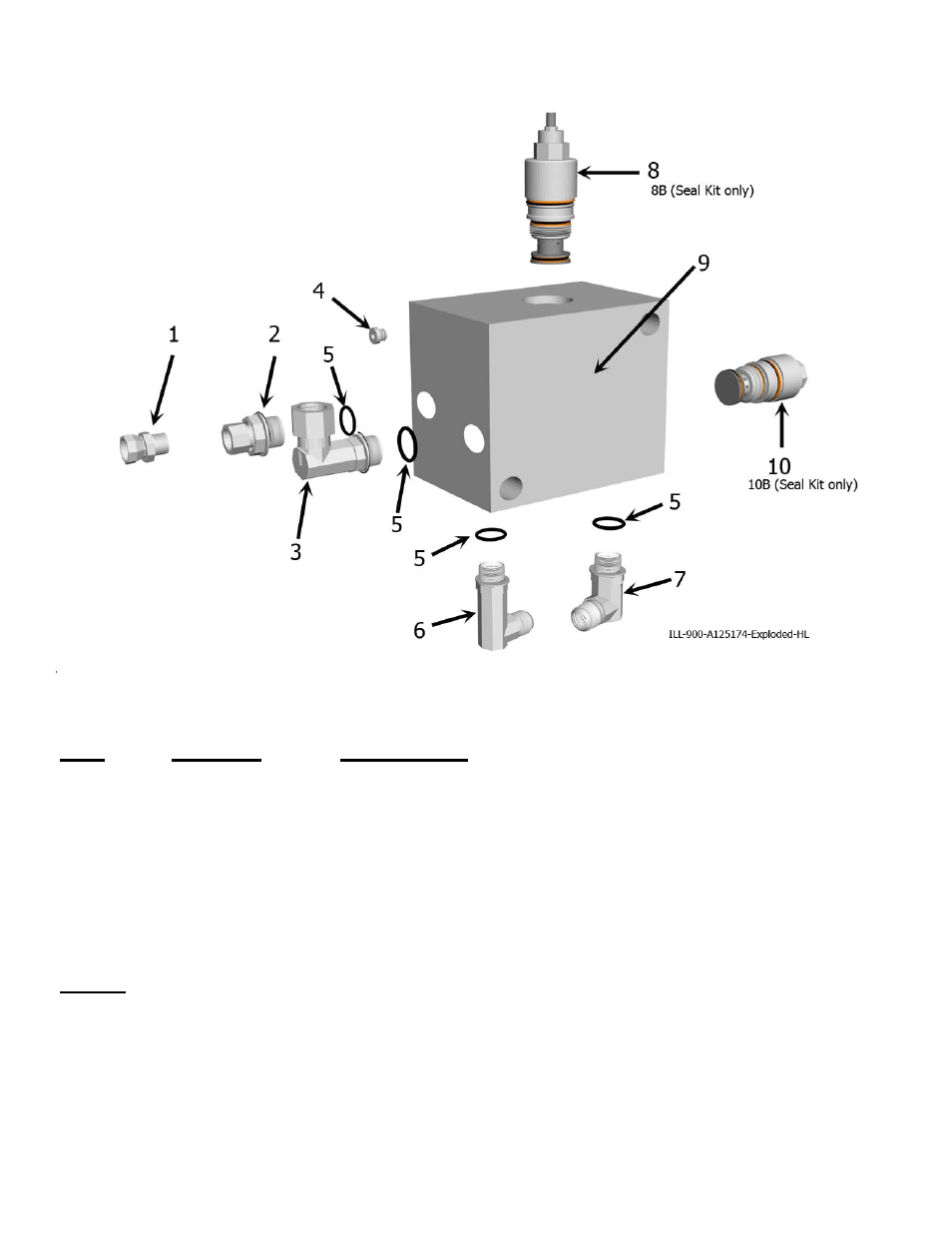 I-110 ts2 hydraulic valve seal kit | Ashland I-110TS2 User Manual | Page 17 / 23