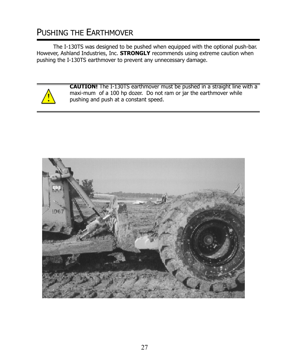 Ushing the, Arthmover | Ashland I-130TS2 User Manual | Page 27 / 30