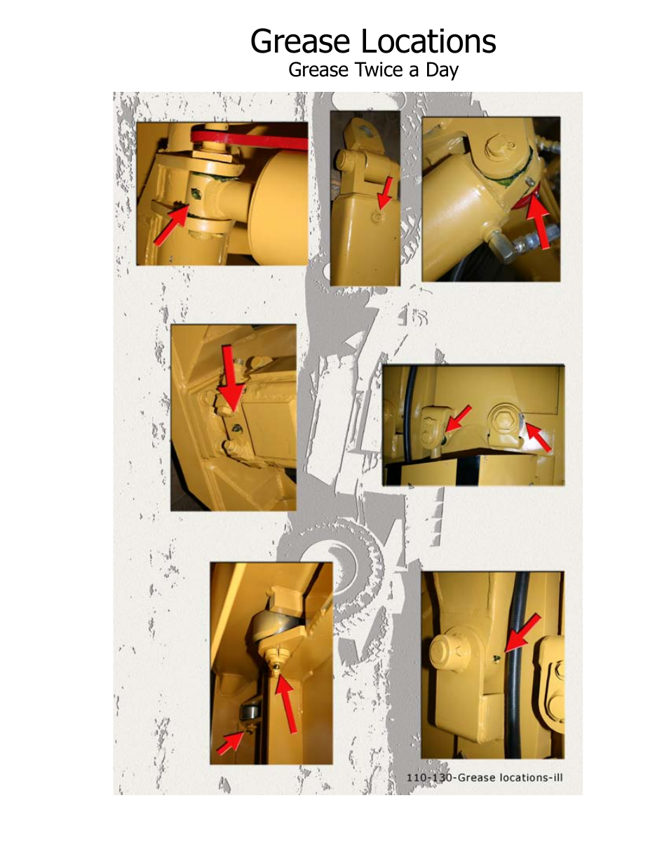 Grease locations | Ashland I-130XL2 Ver 3-2007 User Manual | Page 33 / 38