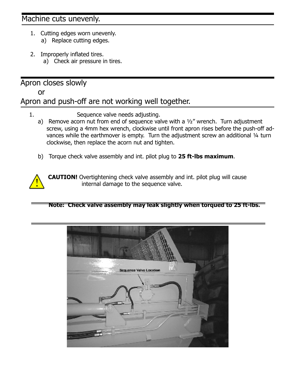 Machine cuts unevenly | Ashland I-130XL2 Ver 3-2007 User Manual | Page 37 / 38