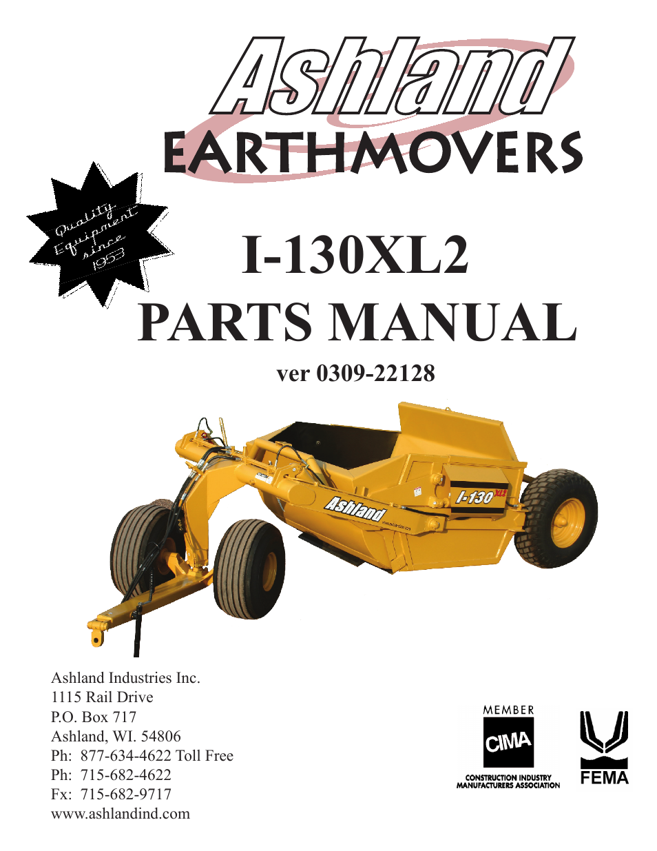 Ashland I-130XL2 Ver 3-2009 User Manual | 25 pages