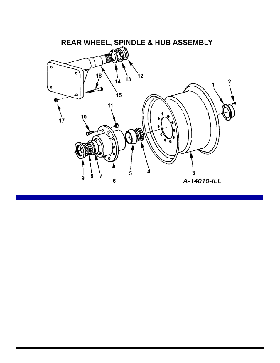 I-130 xl2 rear wheel sindle & hub assembly | Ashland I-130XL2 Ver 3-2009 User Manual | Page 12 / 25