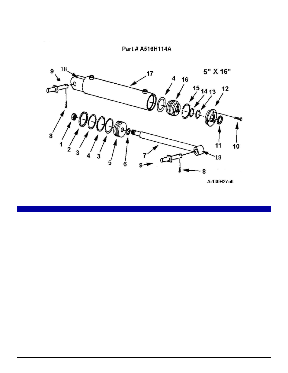 I-130 xl2 hydraulic cylinder dig and lift | Ashland I-130XL2 Ver 3-2009 User Manual | Page 14 / 25