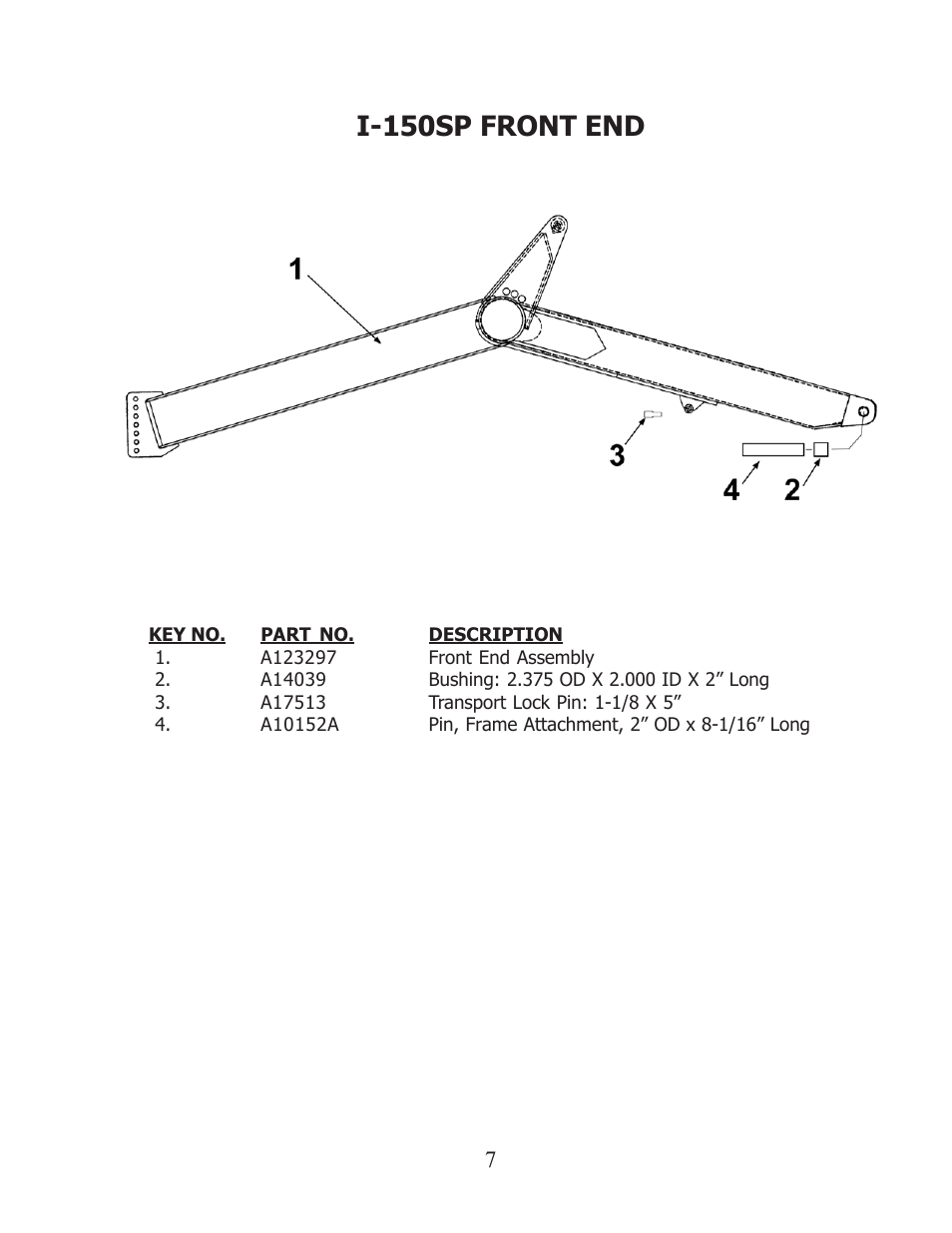 I-150sp front end | Ashland I-150SP User Manual | Page 7 / 24