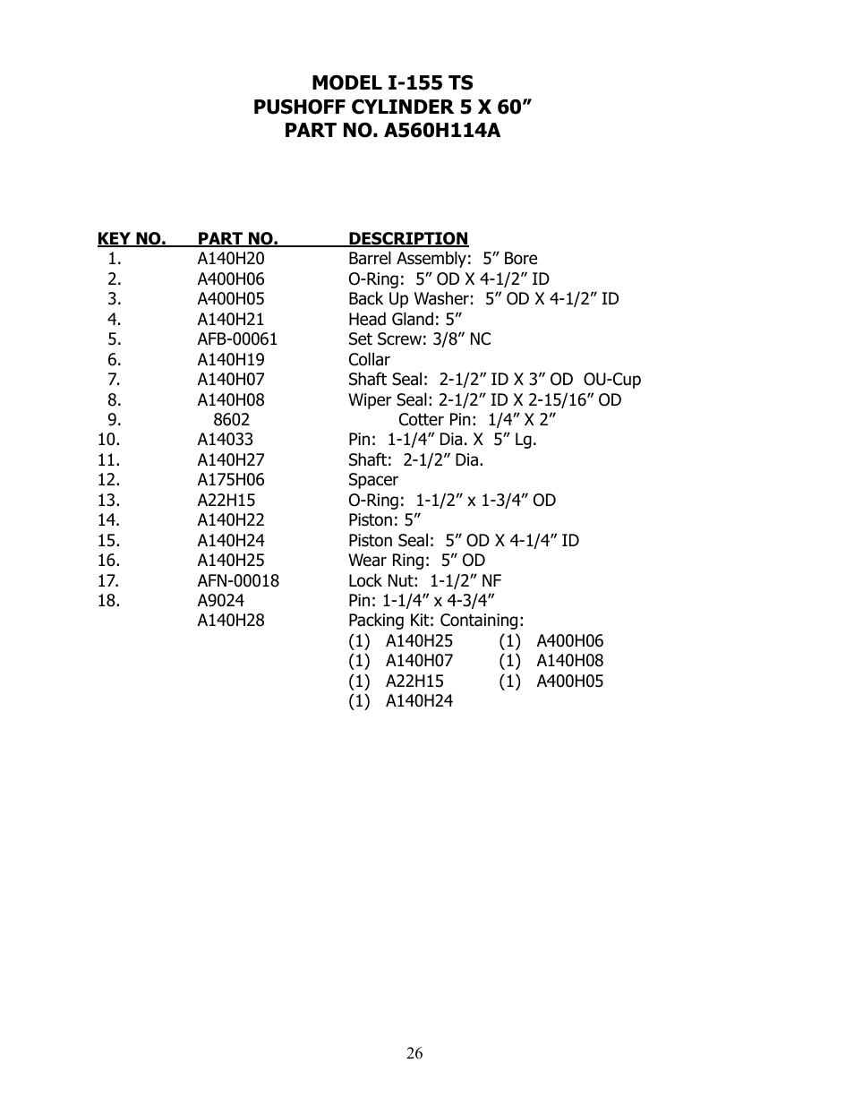 Ashland I-155-TS2 User Manual | Page 26 / 51