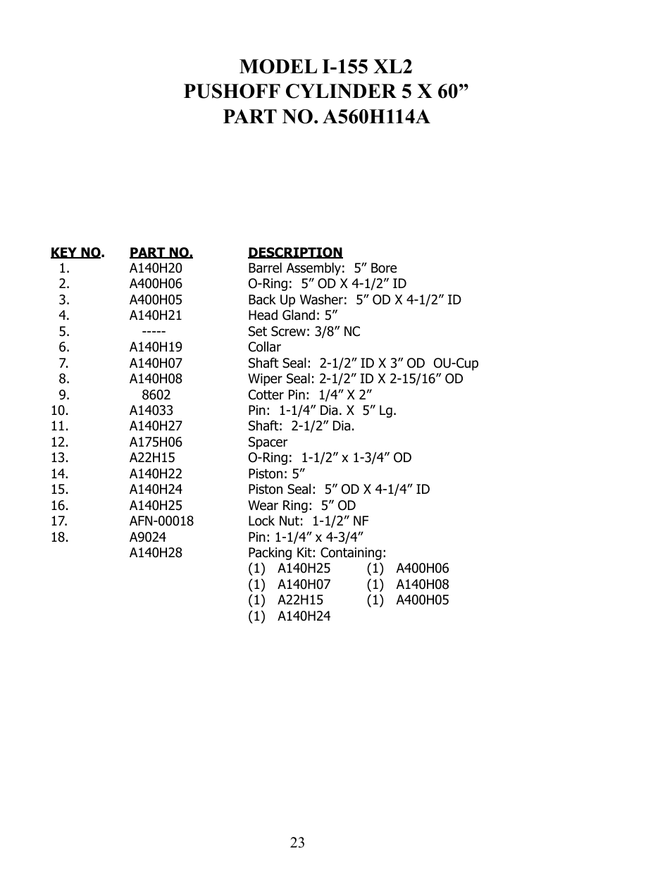 Ashland I-155XL2 Ver 8-2006 User Manual | Page 23 / 37