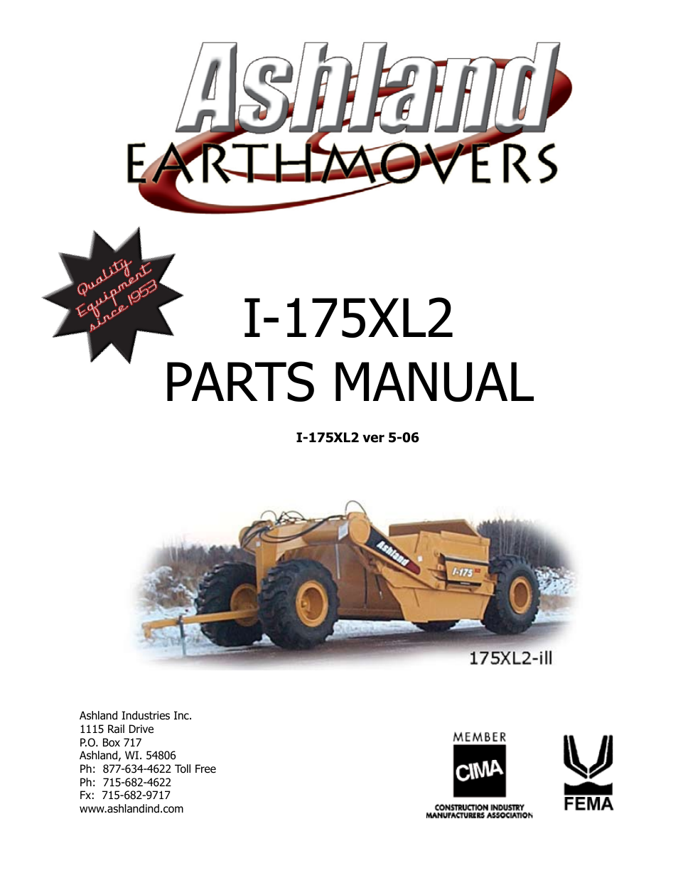 Ashland I-175XL2 User Manual | 38 pages