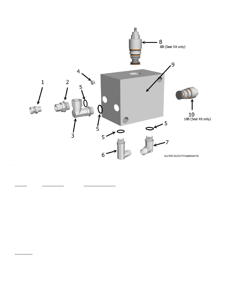 I-175 xl2 hydraulic valve seals | Ashland I-175XL2 User Manual | Page 19 / 25